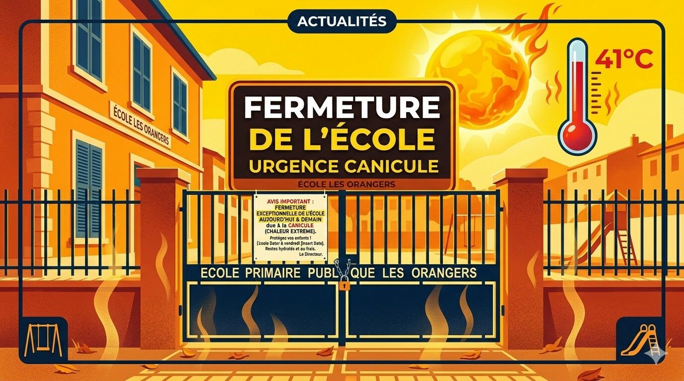 Fermeture de l'école 25 et 26 juin 2026