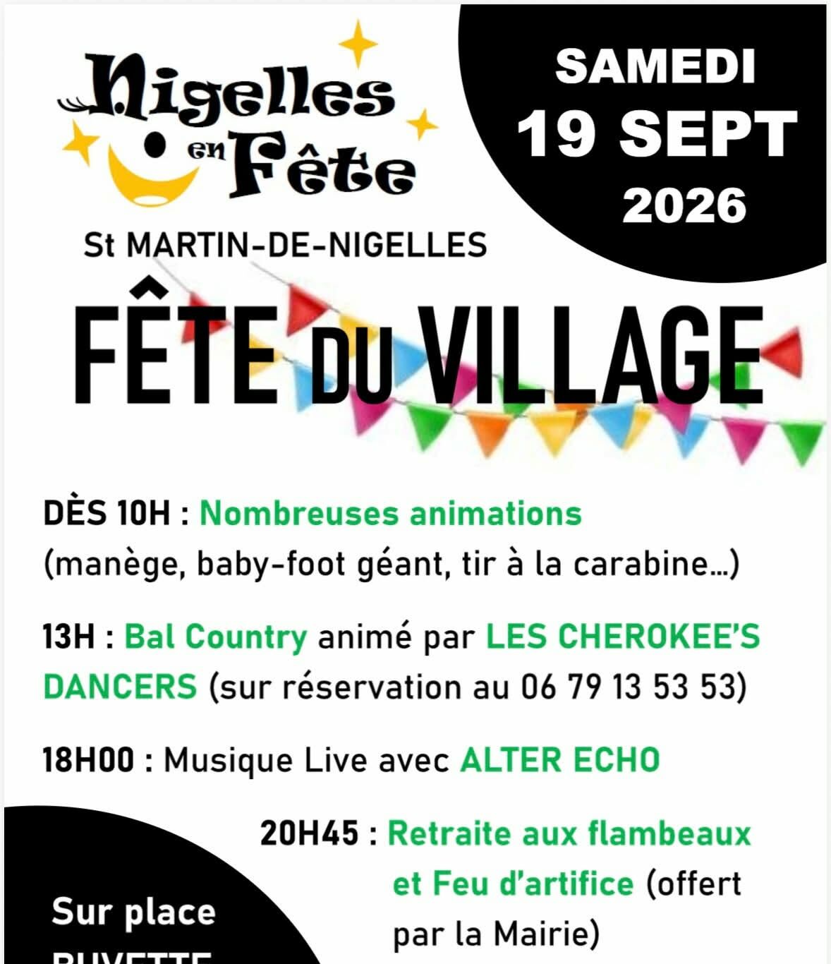 Affiche Fête du village