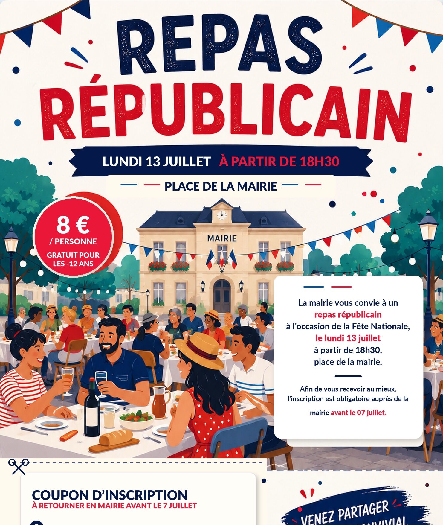 Affiche Repas Républicain