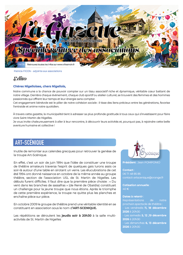 Couverture gazette