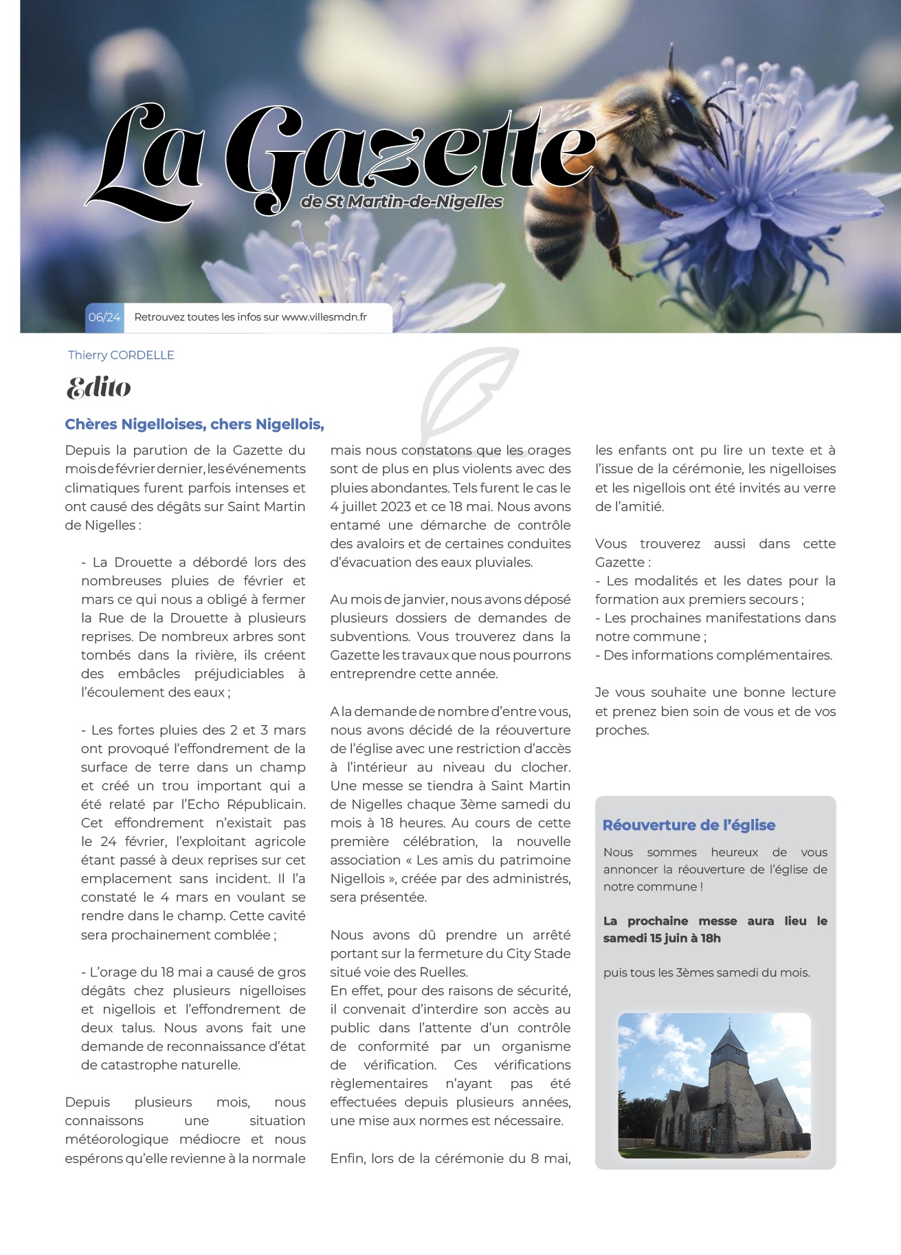 Couverture gazette
